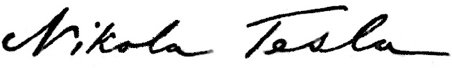 Nikola Tesla potpis