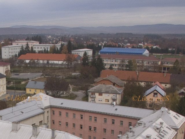 PAnorama središta Gospića/Arhiva Lika pressa Gospić                                                                                                                                                                                                       