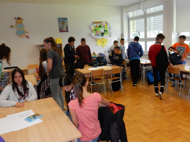 Učenici prije početka radionice                                                                                                                                                                                                                           