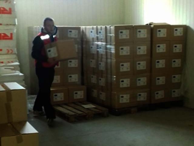 Skladište europske pomoći u Crvenom križu/Foto GDCK                                                                                                                                                                                                       