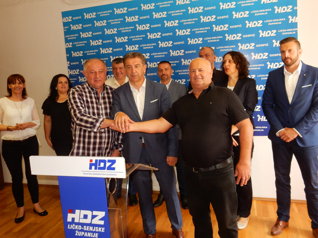 Milinović i koalicijski partneri/Snimio Marko Čuljat Lika press                                                                                                                                                                                           