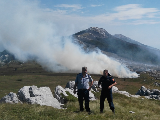 Požar na Velebitu/Foto VZLSŽ                                                                                                                                                                                                                              