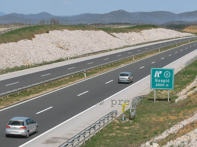 Autocesta kod Gospića/Foto arhiva Lika pressa                                                                                                                                                                                                             