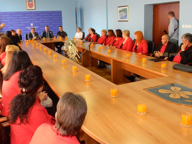 Vila Velebita na prijamu u Županiji u Gospiću                                                                                                                                                                                                             