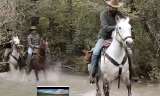 Kaubojska scena u promotivnom video o Lici                                                                                                                                                                                                                