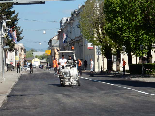 Izraada položene signalizacije u centru                                                                                                                                                                                                                   