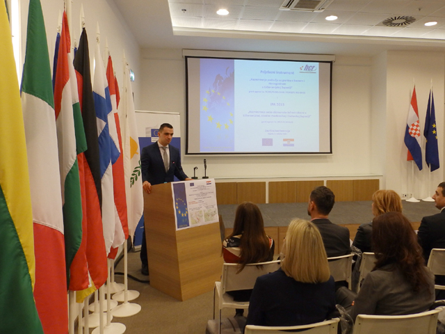 Dožupan Vice Nekić na današnjoj konferenciji o razminiranju/Foto HCR                                                                                                                                                                                      