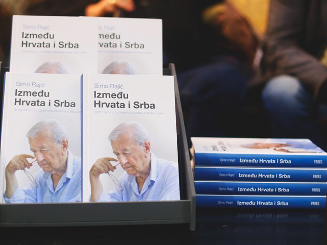 Naslovnica Rajićeve knjige na jednoj promociji                                                                                                                                                                                                            