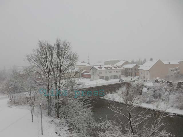 Gospić pod snijegom                                                                                                                                                                                                                                       