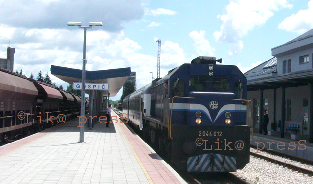 Gospićki željeznički kolodvor/Foto arhiva Ličkog vjesnika                                                                                                                                                                                                 
