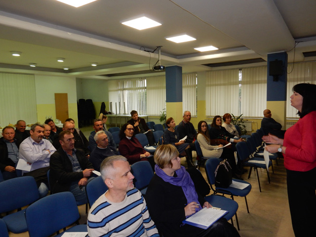 Zamjenica Prša pozdravlja sudionike skupa                                                                                                                                                                                                                 