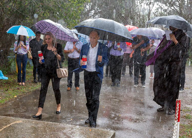 Počast Riječanima bila je pod pljuskom kiše                                                                                                                                                                                                               