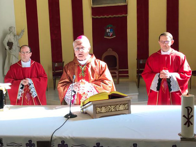 Za vrijeme današnje svete mise u Gospiću/ Foto GSB                                                                                                                                                                                                        