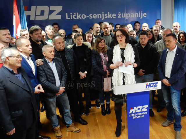 Predstavljanje kandidata za predsjednike temeljnih ogranaka HDZ-a/ Snimio Marko ČULJAT Lika press                                                                                                                                                         