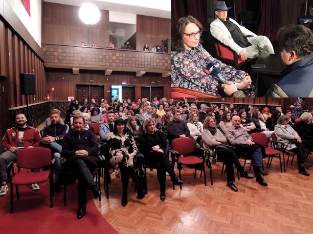 Prepuna dvorana i davanje izjava za HTV/Snimio MArko ČULJAT                                                                                                                                                                                               