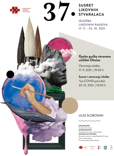 Plakat za izložbu u Otočcu                                                                                                                                                                                                                                