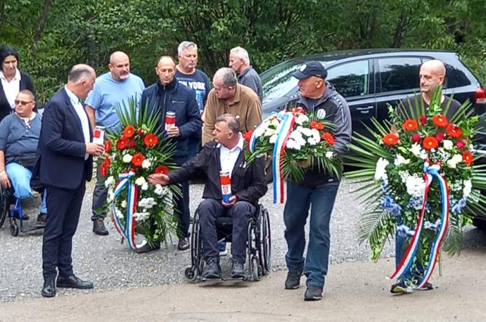 Polaganje vijenaca na spomenik u Egeljcu                                                                                                                                                                                                                  